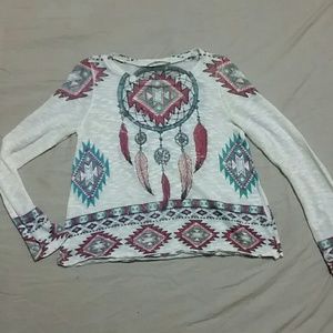 Pretty Native American Print Top