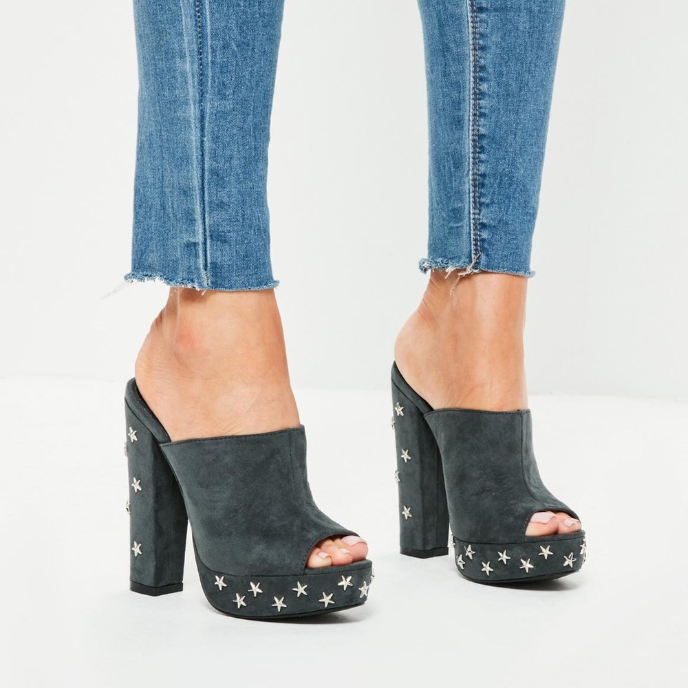Missguided Studded Mules