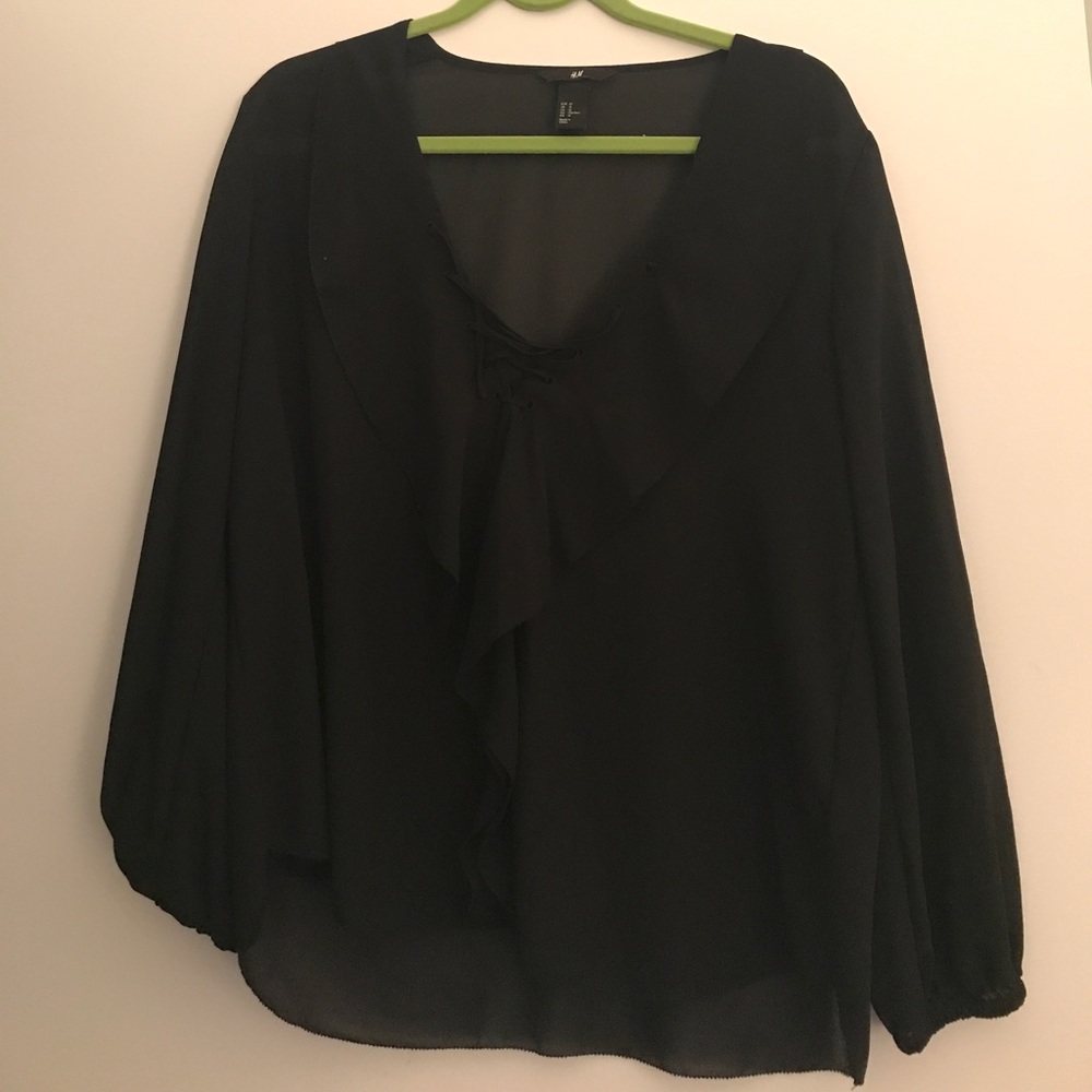 H&M black blouse