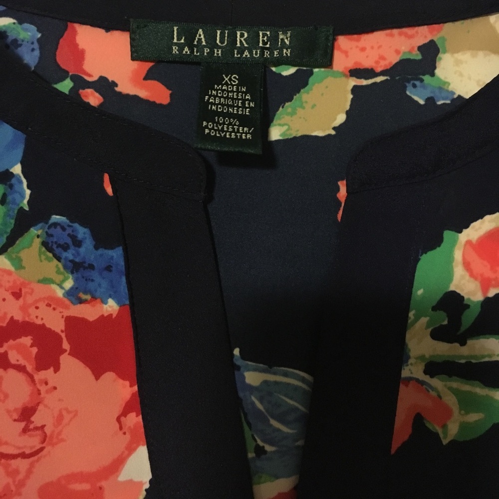 Lauren by Ralph Lauren Floral Top XS 🌺🌸🌼🌷 - Picture 4 of 4