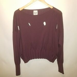 PLANET LAUREN GROSSMAN RIPPED TOP OSFA