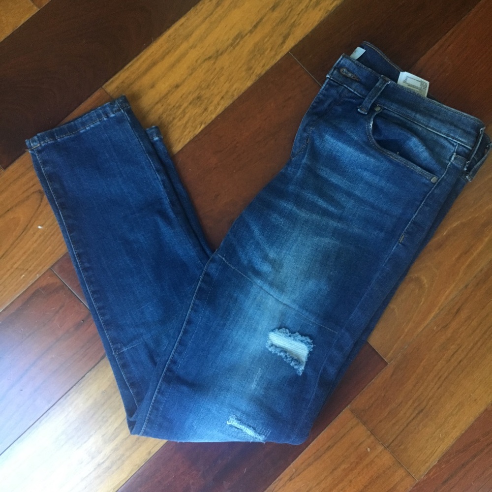 Distressed jeans