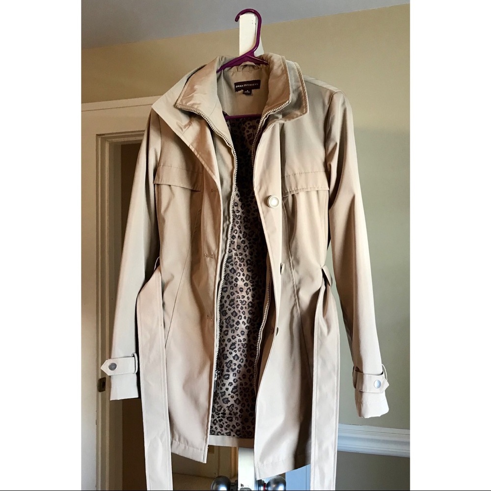 Dana Buchman Beige Trench Coat