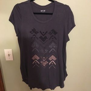 Embellished tunic short sleeve!!