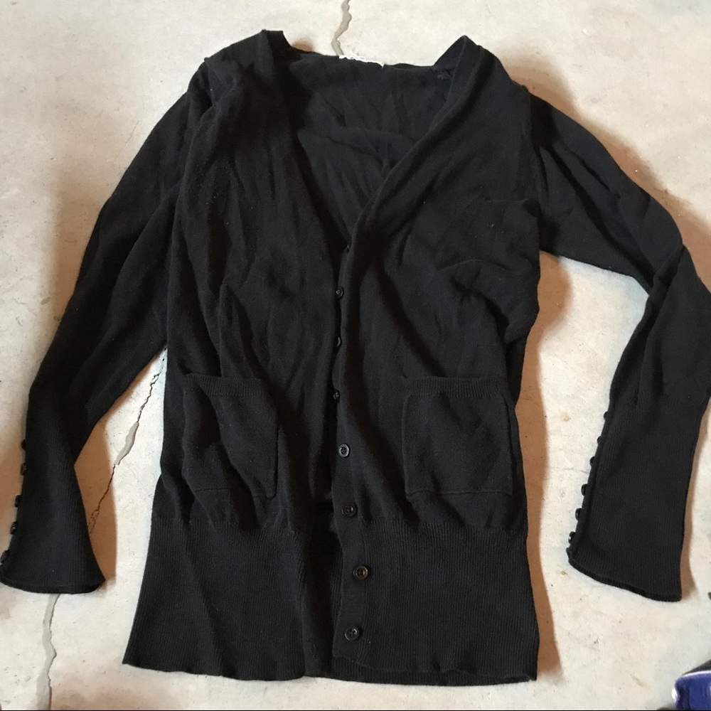 Black cardigan