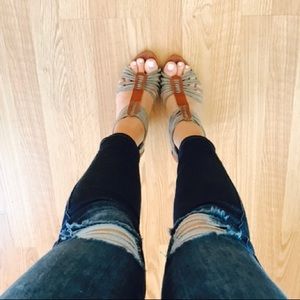 Anthropologie Seychelles Mixed Media Heels Anthropologie Seychelles Mixed Media Heels