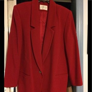 Lord and Taylor beautiful red blazer