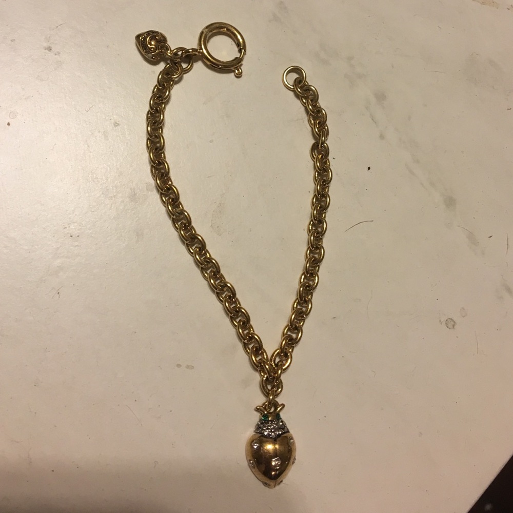 Gold ladybug juicy bracelet