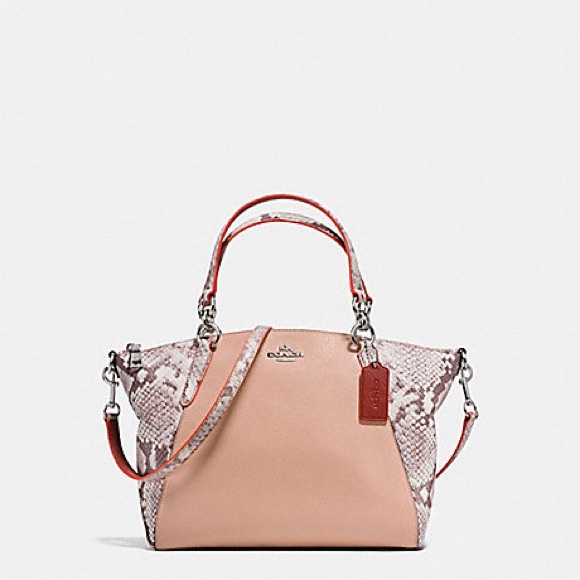 Coach Handbags - 💔SOLD💔 Small Kelsey In Refined Leather w/Python