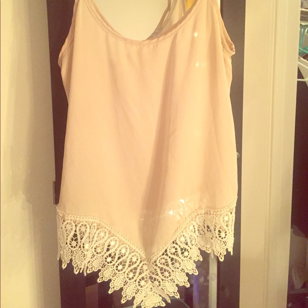 Ivory Lace Tank