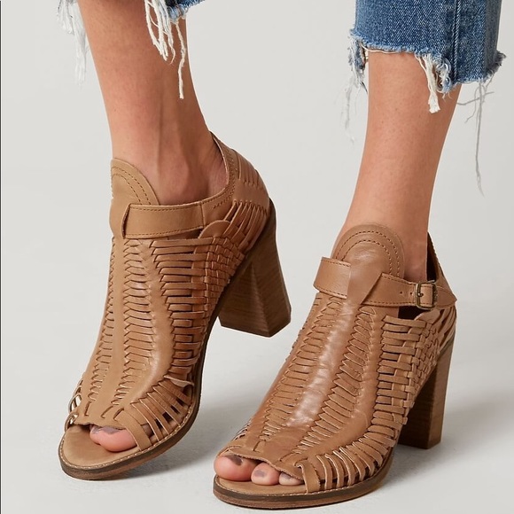 Naughty Monkey Killion Tan Open Toe Bootie w/ Box - Picture 7 of 8