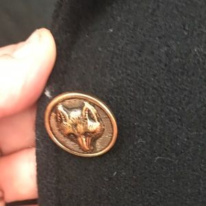 Vintage Equestrian Black Wool Riding Jacket