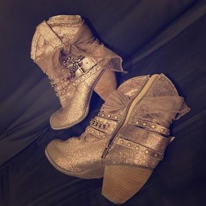 Brown Sparkle Western Boots