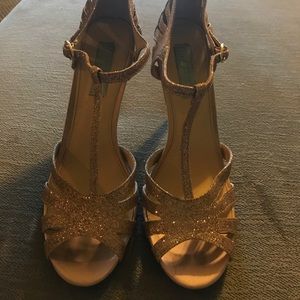 Champagne Sparkle Betsey Johnson Pumps