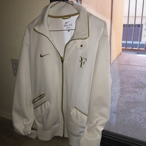roger federer white jacket