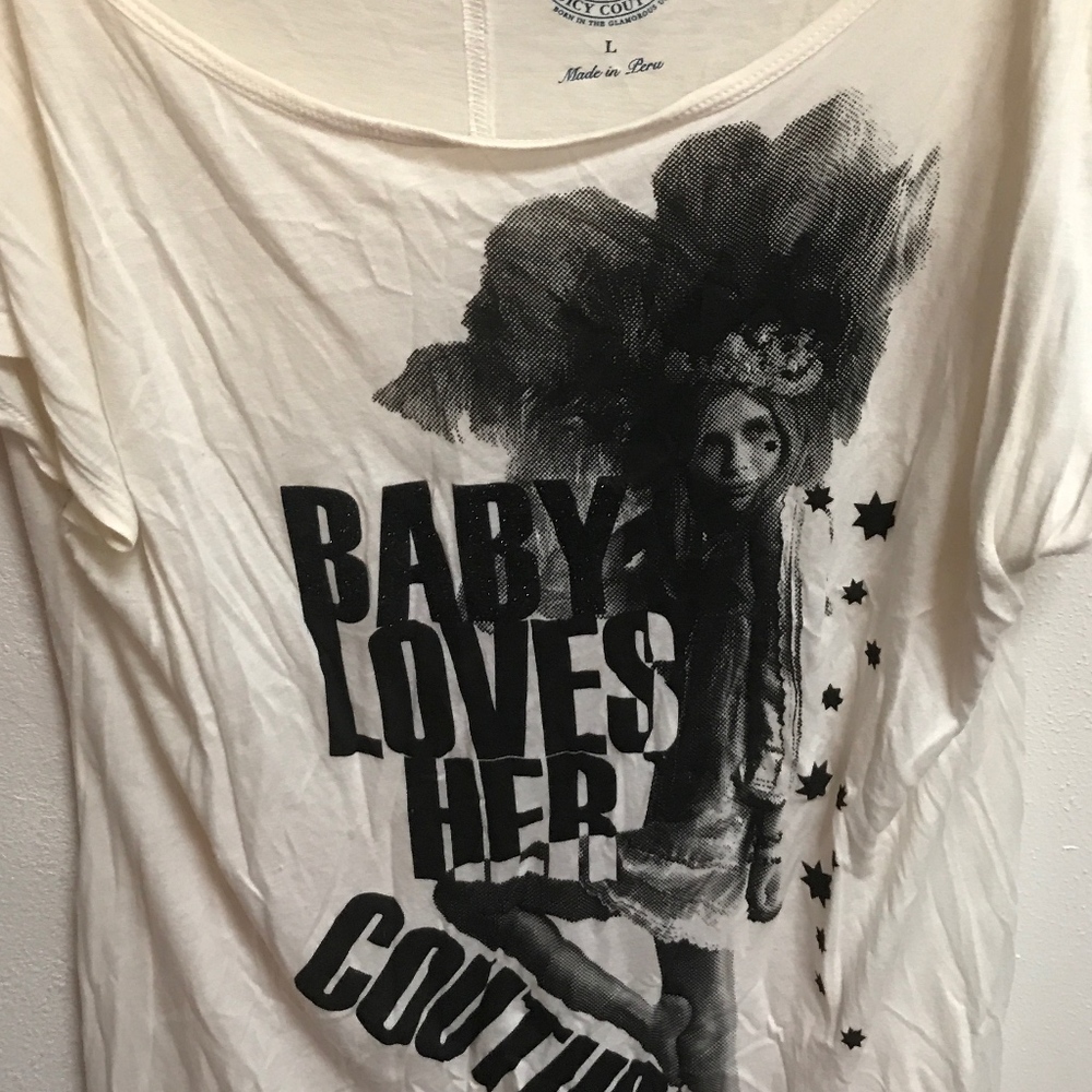 Juicy Couture Glitter Graphic tee