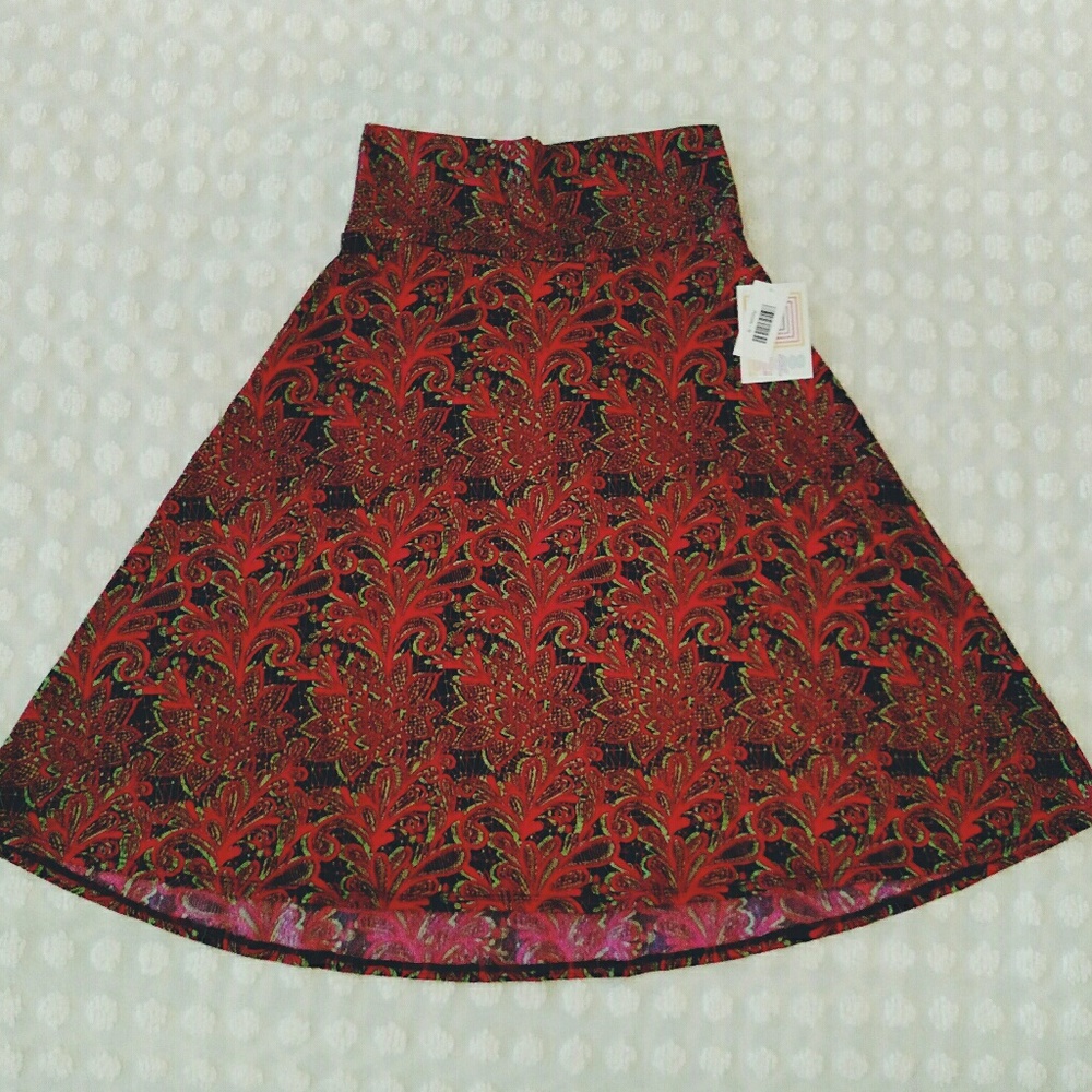 Lularoe Azure Size Small Pink Paisley