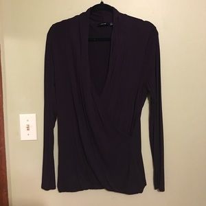 Plum cross-front long sleeve!