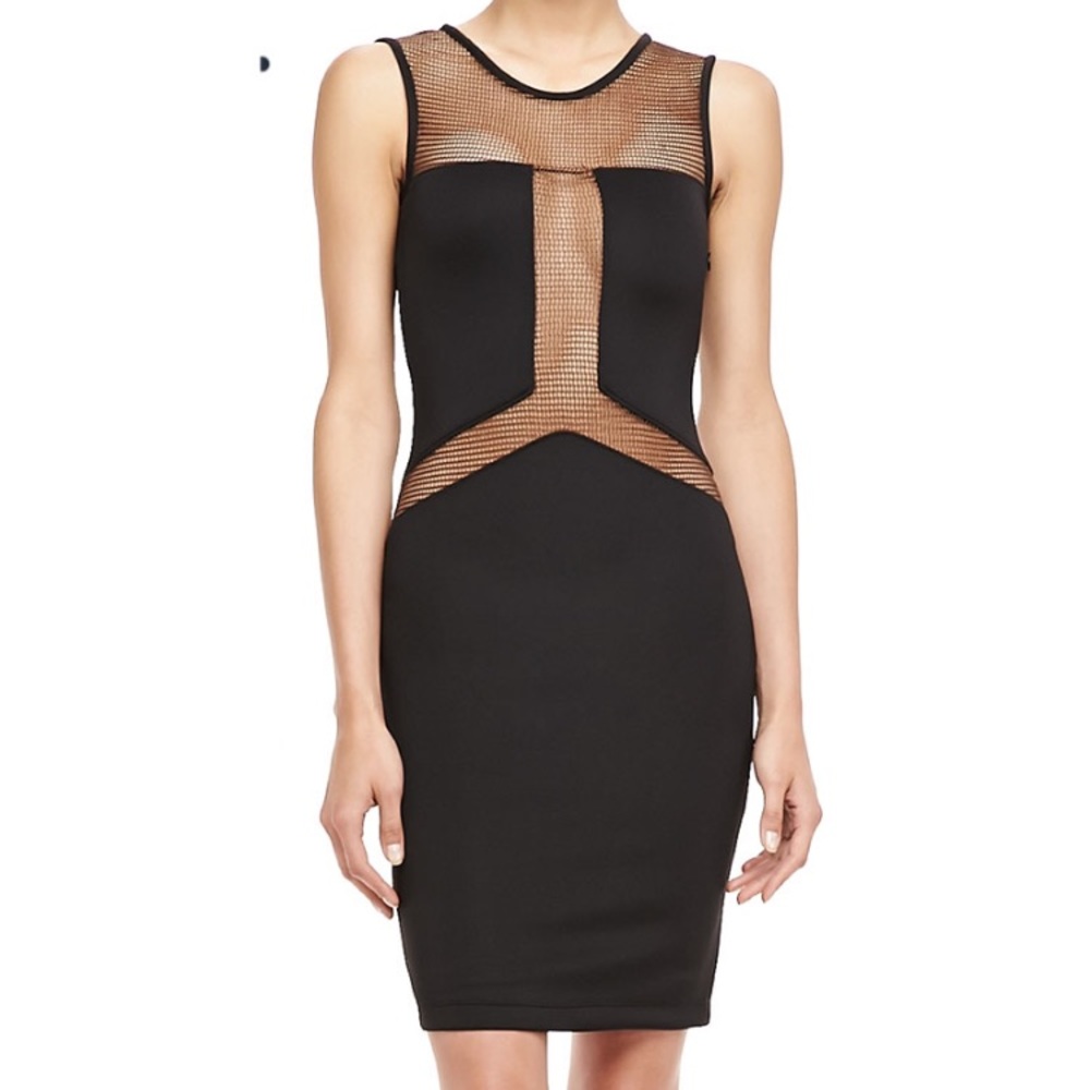 Boulee Gabby Mesh-Paneled Dress