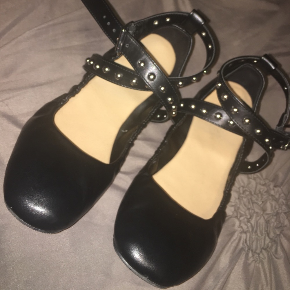 Candies Black Ballet Flats
