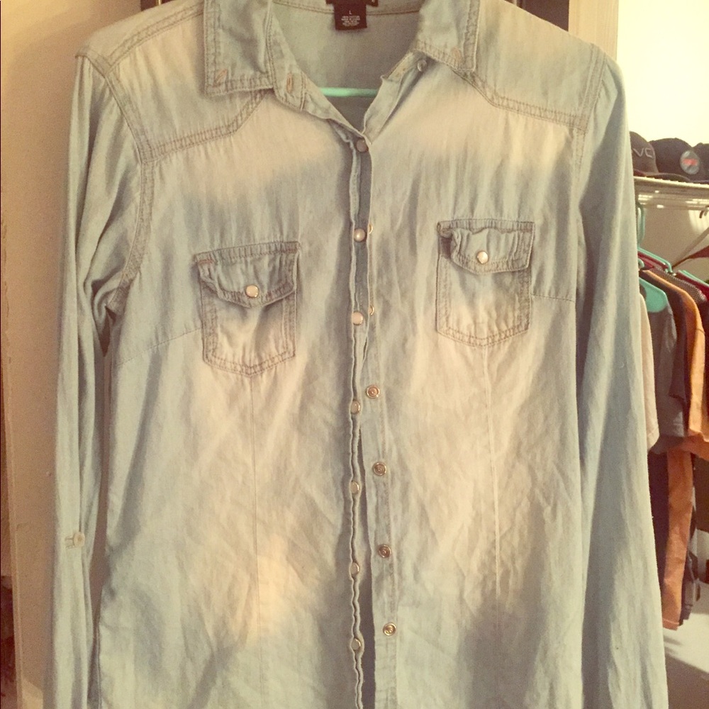 Light Wash Denim Shirt