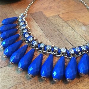 Chunky Bedazzled Blue Necklace Chunky Bedazzled Blue Necklace