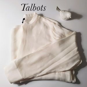 NWOT size 16W cream/ivory silk Talbots top NWOT size 16W cream/ivory silk Talbots top