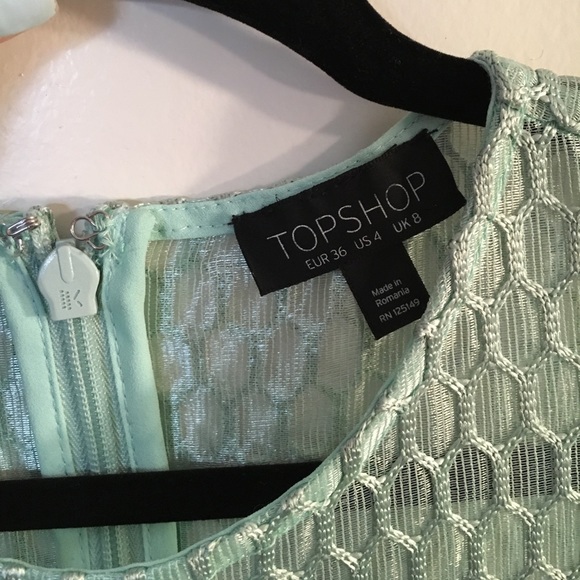 Pale Mint Green Bodycon Dress - Picture 3 of 4