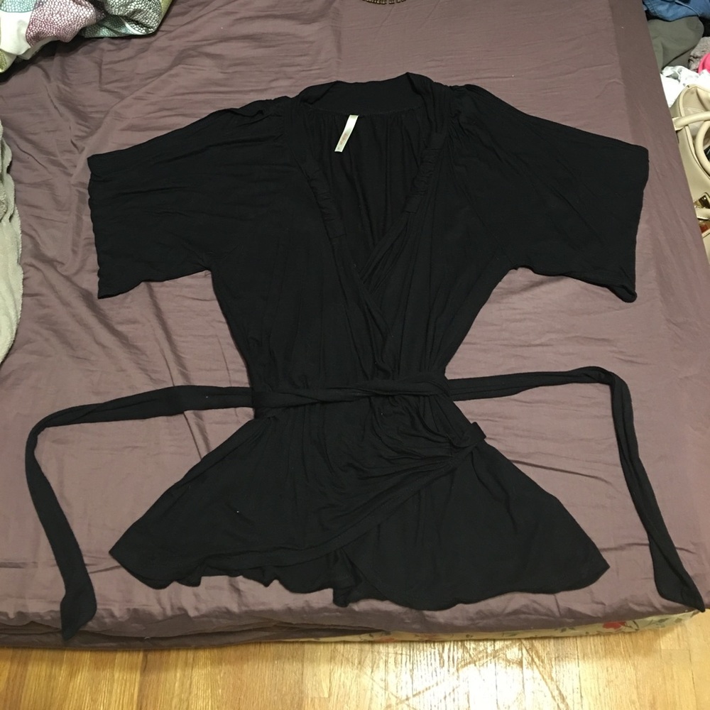Wrap around cold-shoulder shirt!