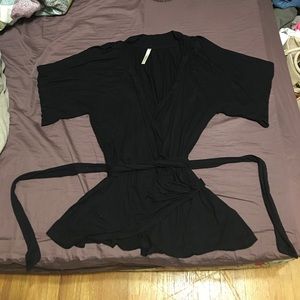 Wrap around cold-shoulder shirt!