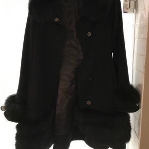 Real fur winter coat