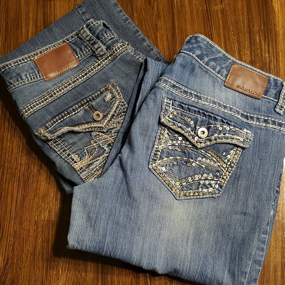 2 Pair Maurices Jeans As. 11/12