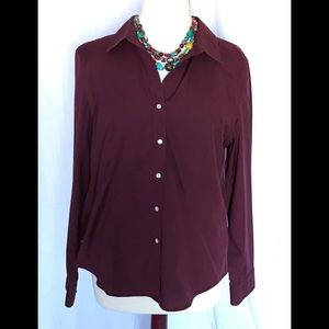 Talbots Wrinkle Resistant Blouse, size 14. Talbots Wrinkle Resistant Blouse, size 14.