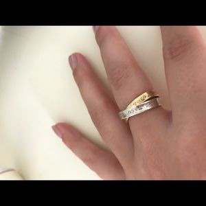 Authentic Tiffany & Co double ring