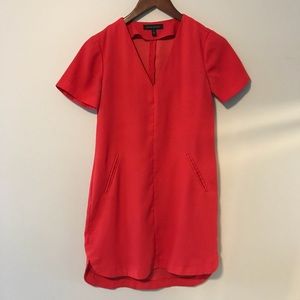Banana Republic Red Short Sleeve Dress