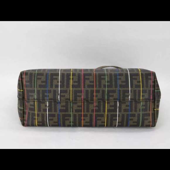 Fendi multicolor stripe tote - Picture 3 of 5