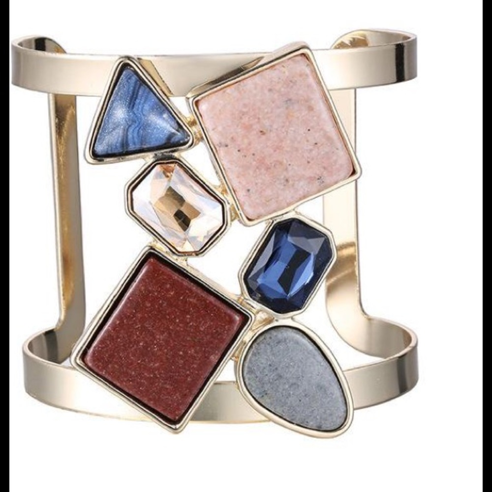 Stunning Geometric Cuff Bracelet