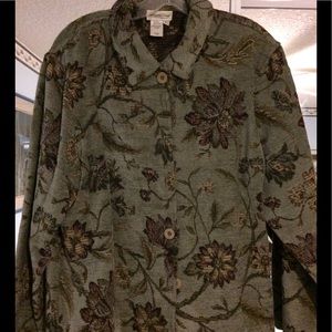 Coldwater Creek tapestry style jacket
