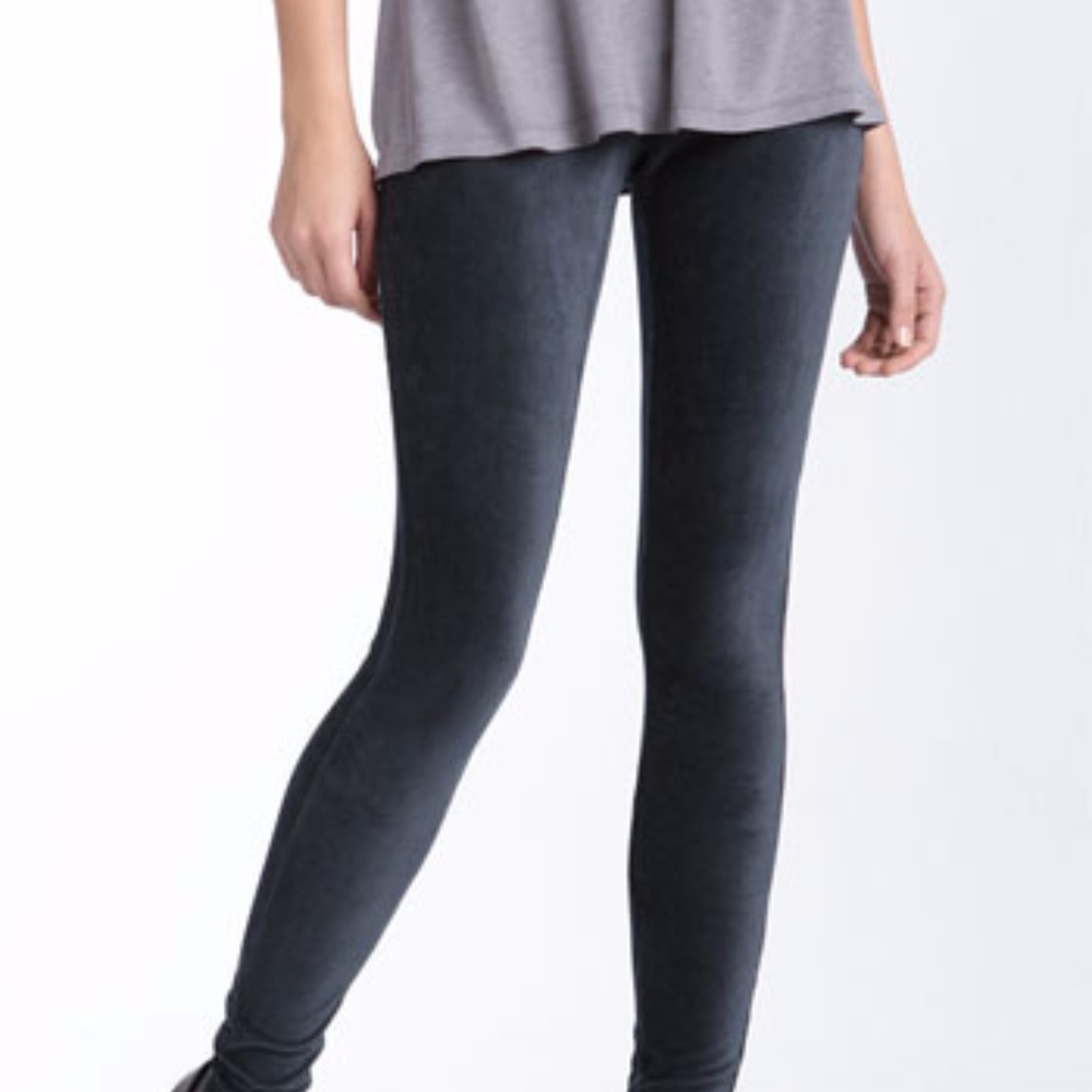 Gray Corduroy Leggings