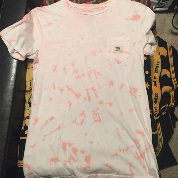 Vans Other - Vans pink tie dye pocket tee