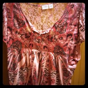 Cato lace back top Cato lace back top