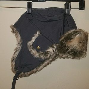 Aviator H&M faux fur lined hat trapper grey Aviator H&M faux fur lined hat trapper grey