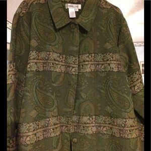 Coldwater Creek lightweight tapestry jacket