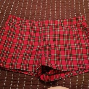 Forever 21 red plaid shorts Forever 21 red plaid shorts