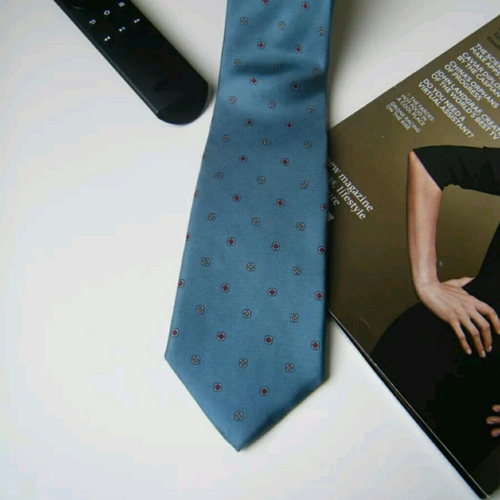 Christian Dior Small Geometric Pattern Silk Tie