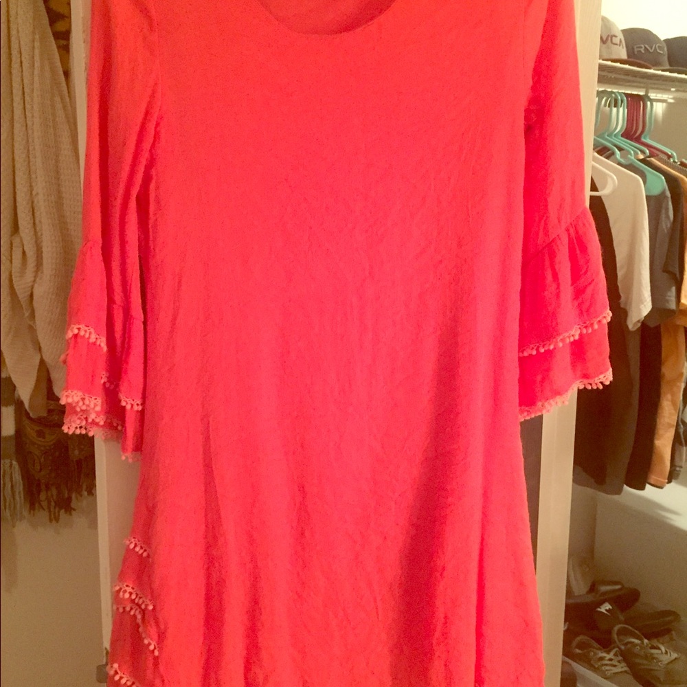 Pink Fringed Dress