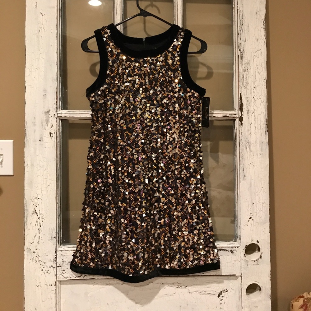 Laundry by Shelli Segal sequined party dress.