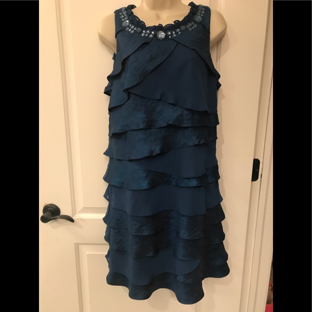 S.L. Fashions Sleeveless Dress Sz 14