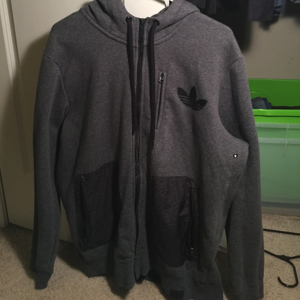 Large Zip-up Adidas Hoodie
