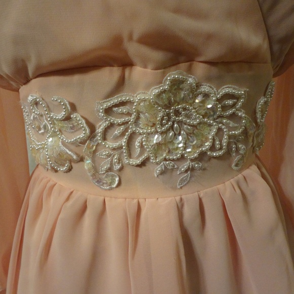 Peach/light pink vintage dress (READ DESCRIPTION) - Picture 5 of 6